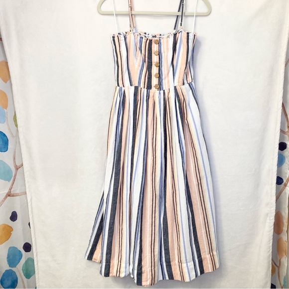 Free People Lilah Pleated Cotton Dress in Multi - Picture 5 of 16